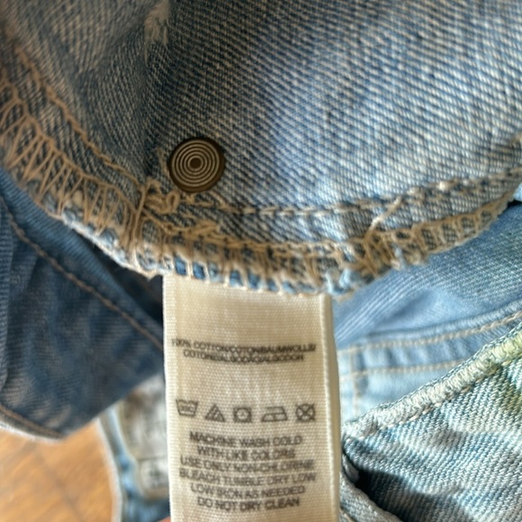Free People Patch Pocket Cuffed Denim Shorts Size 28 - Picture 11 of 12